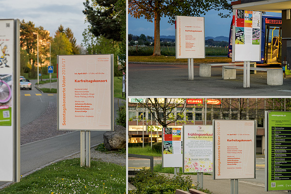 Plakate Sonntagskonzerte Uster